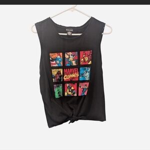 Wet Seal Women's Black Crew Neck Cotton Blend Top